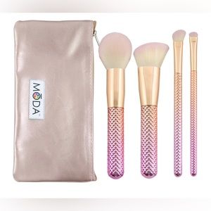 MŌDA® Rosé 5pc Complete Kit - Makeup Brushes - BNWT 🥳☀️ NEVER OPENED 💗